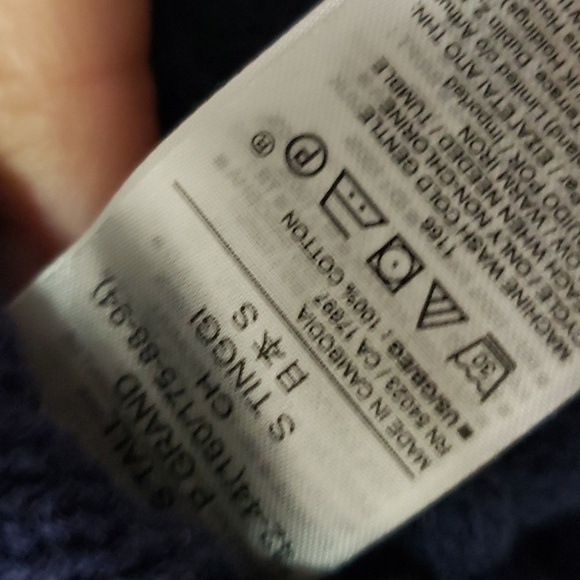 Gap tall women's navy cable knit sweater vest small - Picture 6 of 6